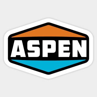 Ski Aspen Colorado Skiing Sticker